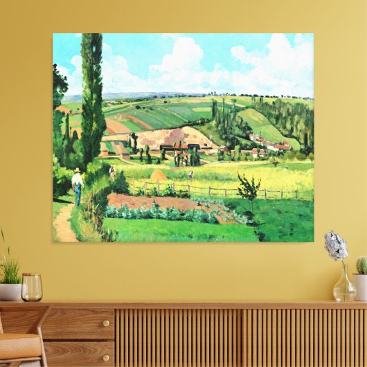 Landschap in Les Patis, Pontoise, beroemd schilder Canvas Afdruk (Insitu (Woonkamer))