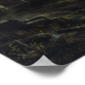 Landschap in Moonlight Poster (Hoek)