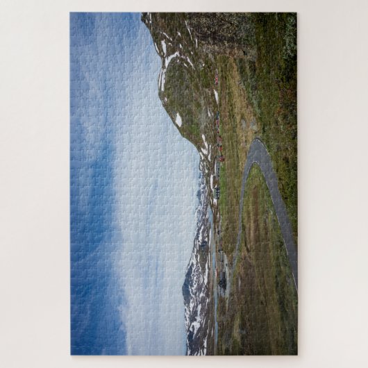 Landschap in Noorwegen op afstand Legpuzzel (Verticaal)