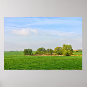 landschap in Wallonië, provincie Luik Poster