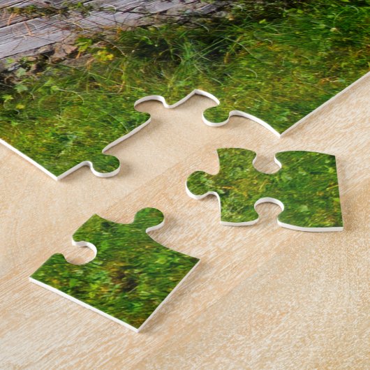 Landschap in Wengen in Zwitserland Legpuzzel (Zijkant)