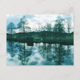 Landschap in Zweedse postkaart