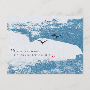 landschap inspirerend woorden briefkaart