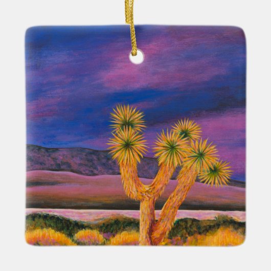 Landschap Joshua-boom Keramisch Ornament (Voorkant)