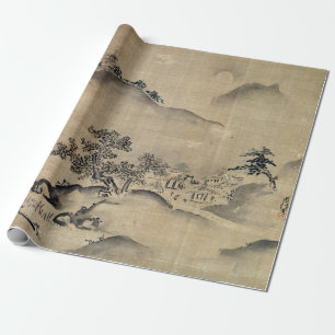 Landschap Kano Chikanobu Cadeaupapier