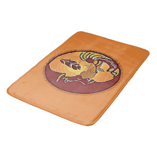 Landschap Knop - Kokopelli Moon Feather 1 Badmat