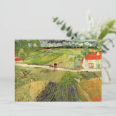 Landschap, koets en trein van Vincent van Gogh (Staand voorkant)