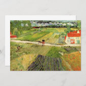 Landschap, koets en trein van Vincent van Gogh (Voorkant / Achterkant)