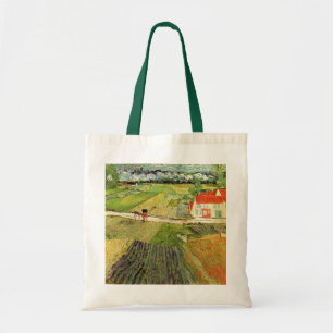 Landschap, koets en trein van Vincent van Gogh Tote Bag