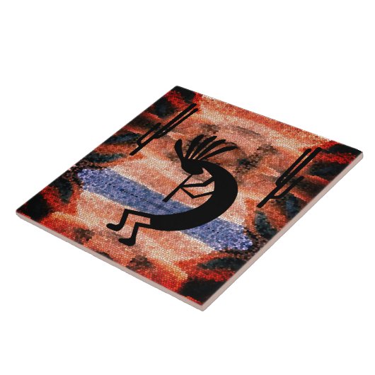Landschap Kokopelli Southwest Tegeltje (Zijkant)