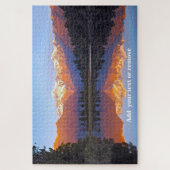 Landschap Lake Matheson, Mount Cook berg Legpuzzel (Verticaal)