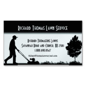 Landschap landschap (landschap): blauw visitekaartje magneet (Voorkant)