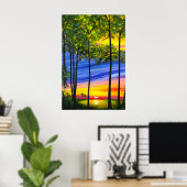 Landschap landschap poster (Thuiskantoor)