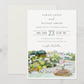 Landschap Landschap Wuwschap Elegant rivier Cruise Kaart (Voorkant / Achterkant)