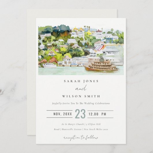 Landschap Landschap Wuwschap Elegant rivier Cruise Kaart (Voorkant / Achterkant)