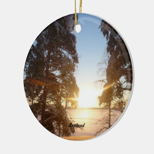 Landschap Lapland Keramisch Ornament (Links)