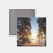 Landschap Lapland Magneet (Voorkant / Achterkant)