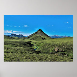 Landschap Laugavegur Poster