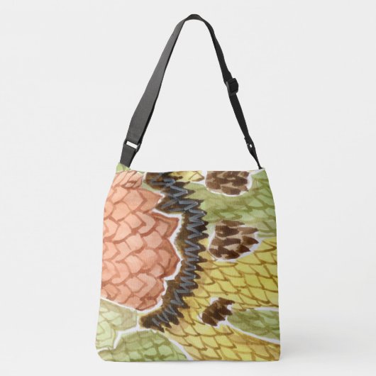 Landschap Lazy Lizard Crossbody Tas (Achterkant)
