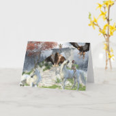 Landschap Magical Unicorn Fairy Griffin Kaart (Gele Bloem)