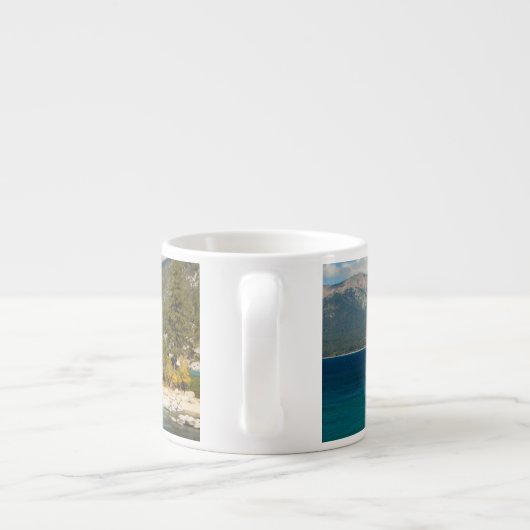 Landschap meer espresso kop (Achterkant)