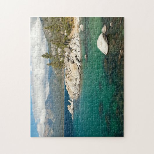 Landschap meer legpuzzel (Verticaal)