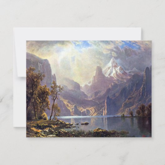  landschap, meer tahoe van Albert Bierstadt (Voorkant)