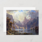  landschap, meer tahoe van Albert Bierstadt (Voorkant / Achterkant)