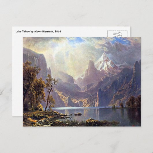  landschap, meer tahoe van Albert Bierstadt Briefkaart (Voorkant / Achterkant)