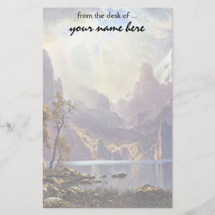 landschap, meer tahoe van Albert Bierstadt Briefpapier