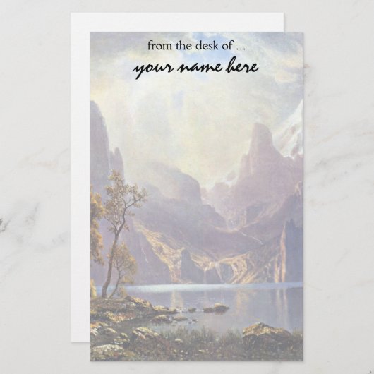 landschap, meer tahoe van Albert Bierstadt Briefpapier (Voorkant / Achterkant)