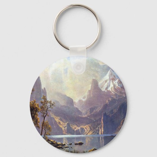 landschap, meer tahoe van Albert Bierstadt Sleutelhanger (Voorkant)