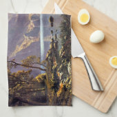 landschap, meer tahoe van Albert Bierstadt Theedoek (Quarter Fold)