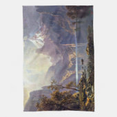 landschap, meer tahoe van Albert Bierstadt Theedoek (Verticaal)