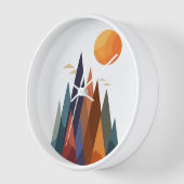 Landschap met bergen en zon (Hoek)