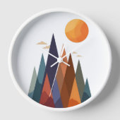 Landschap met bergen en zon (Voorkant)