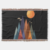 Landschap met bergen en zon deken (Voorkant)