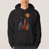 Landschap met bergen en zon hoodie (Voorkant)