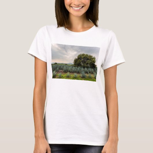 Landschap met blauw Agave T-shirt (Voorkant)