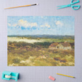landschap met boerderij en troebele hemden tissuepapier (Craft)