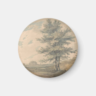 Landschap met bomen en figuren - Joseph Mallord Magneet