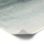 Landschap met bomen en water poster (Hoek)