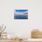 Landschap met Brahmaputra rivier en bergen - Tibet Poster (Keuken)