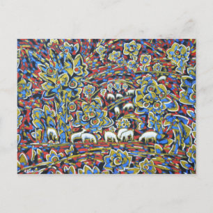 Landschap met Briefkaart van schapen