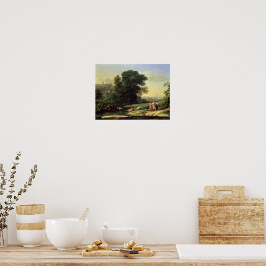 Landschap met Cephalus Poster (Keuken)