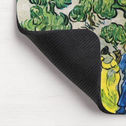 Landschap met Couple Waling door Vincent van Gogh Muismat (Hoek)