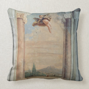 Landschap met Cupid, van de "Foresteria" (Gast) Kussen