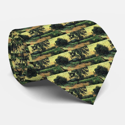 Landschap met de Chateau Auvers van Vincent van Go Stropdas (Opgerold)