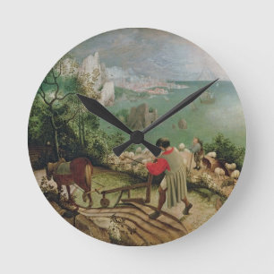 Landschap met de Herfst van Icarus, c.1555 Ronde Klok