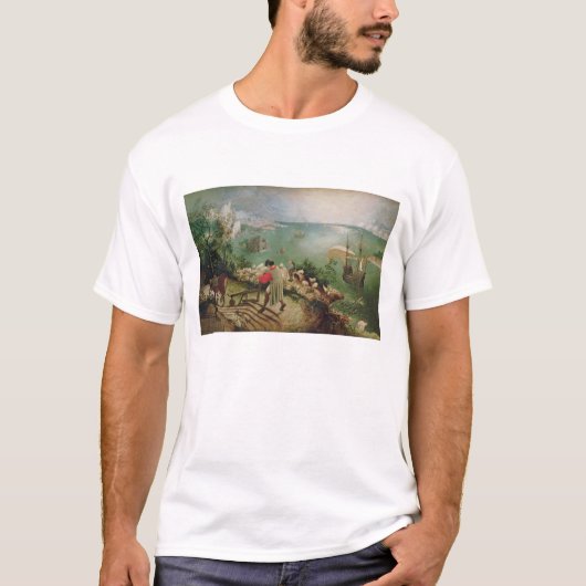 Landschap met de Herfst van Icarus, c.1555 T-shirt (Voorkant)